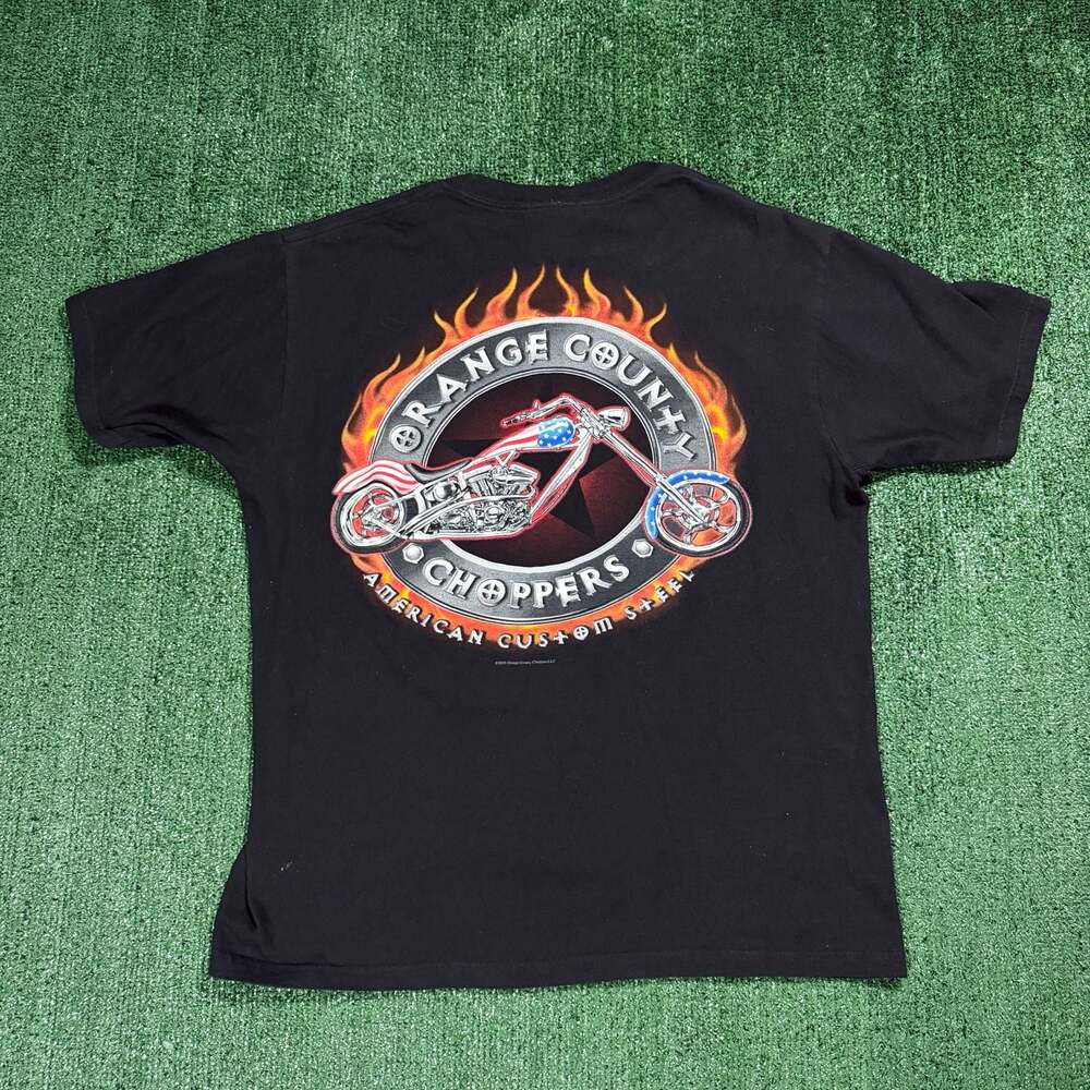 Vintage 2003 Orange County Choppers American Custom Steel T-Shirt Large